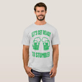 Lasse bereit zum Stumble Funny St Patrick's Day T-Shirt (Vorne ganz)