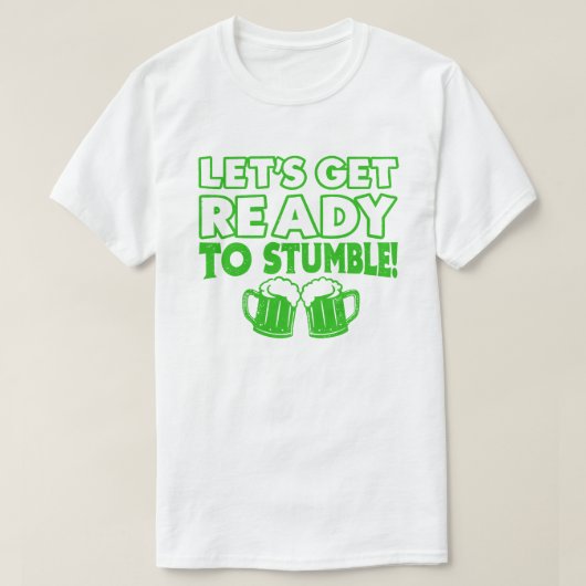 Lasse bereit zum Stumble Funny St Patrick's Day T-Shirt (Design vorne)