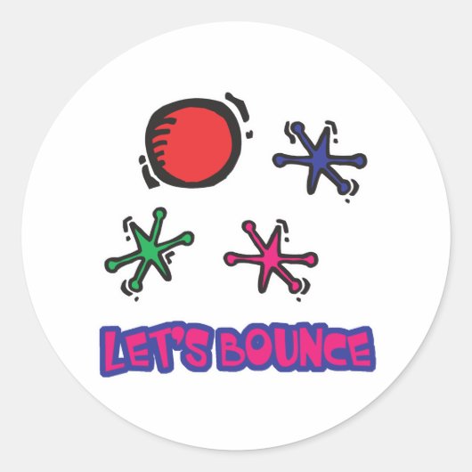 Lasse Bounce Jack Jax Runder Aufkleber (Vorderseite)