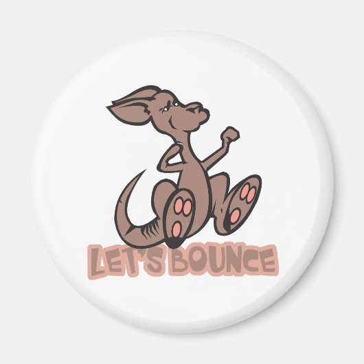 Lasse Bounce Kangaroo Magnet (Vorne)