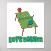 Lasse Bounce Ping Pong Tischtennis Poster (Vorne)