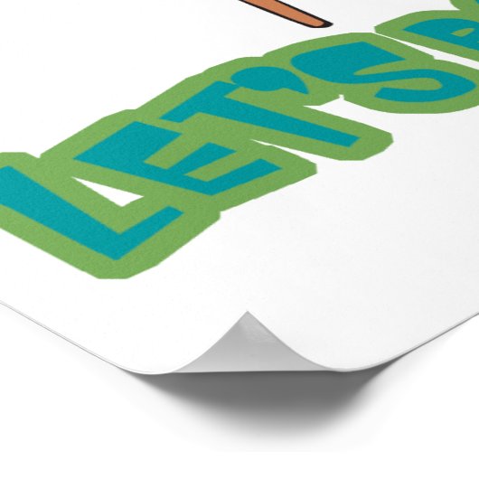 Lasse Bounce Ping Pong Tischtennis Poster (Ecke)