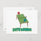 Lasse Bounce Ping Pong Tischtennis Postkarte (Vorne/Hinten)