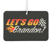 Lasse Brandon Checkered Flag Flammen Autolufterfrischer (Rückseite)