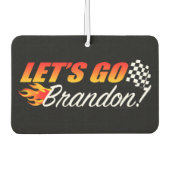 Lasse Brandon Checkered Flag Flammen Autolufterfrischer (Vorderseite)