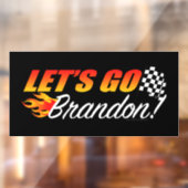 Lasse Brandon Checkered Flag Flammen Fensteraufkleber (Blatt 2)