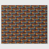 Lasse Brandon Checkered Flag Flammen Geschenkpapier (Flach)