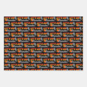 Lasse Brandon Checkered Flag Flammen Geschenkpapier Set (Vorderseite 2)