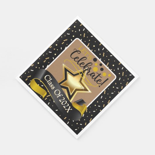 Lasse Celebrate-Geschlossen Papierplatte Serviette (Ecke)