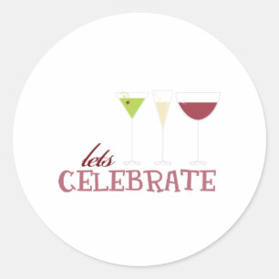 Lasse Celebrate Runder Aufkleber