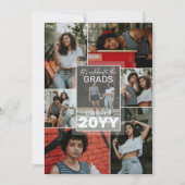 Lasse Celebrate the Grads! Foto Collage Abschluss Einladung (Vorderseite)