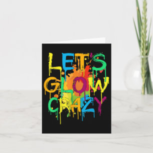 Lasse Crazy Retro Geburtstagsparty Glows 80er 90s  Karte