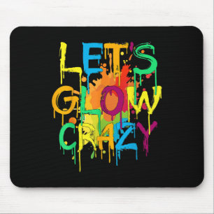 Lasse Crazy Retro Geburtstagsparty Glows 80er 90s Mousepad