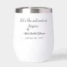 lasse das Abenteuer beginnt Brautparty hinzufügen 