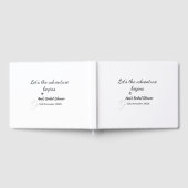 lasse das Abenteuer beginnt Brautparty hinzufügen Gästebuch (Voll)