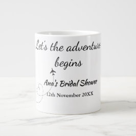 lasse das Abenteuer beginnt Brautparty hinzufügen  Jumbo-Tasse