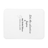 lasse das Abenteuer beginnt Brautparty hinzufügen Magnet (Horizontal)