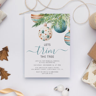 Lasse den Baum   Weihnachts-Party Einladung
