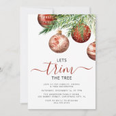 Lasse den Baum | Weihnachts-Party Einladung (Vorderseite)