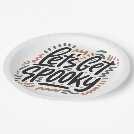 Lasse dich spöttisch! pappteller (Schrägansicht)