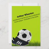 Lasse die Einladungskarte für den Geburtstag aufhe (Rückseite)