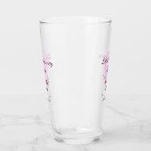 lasse die Reise beginnt Brautparty Name Button hin Glas (Links)