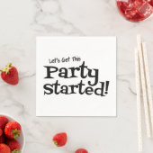 Lasse, dieses Party zu starten Serviette (Beispiel)