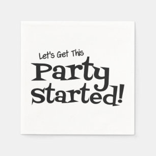 Lasse, dieses Party zu starten Serviette