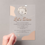 Lasse Disco Retro Groovy 30. Geburtstag Party Acryleinladungen<br><div class="desc">Unsere maßgeschneiderte Retro Grovy Disco 30. Geburtstagsfeiern sind die perfekte Möglichkeit, Ihre besondere Meilensteinzeit zu feiern. Diese Einladungen sind im Retro-Stil und in sanften Pastelltönen gestaltet und können mit Ihrer persönlichen Touch individuell gestaltet werden. Wählen Sie aus verschiedenen Vorlagen, Schriftart und Layouts, um mit unserem Design-Tool eine so einzigartige Einladung...</div>