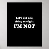 Lasse eine Sache richtig Poster (Vorne)