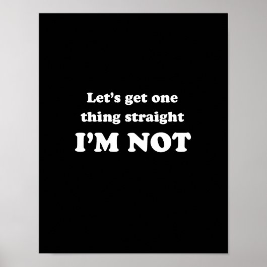 Lasse eine Sache richtig Poster (Vorne)