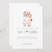 Lasse eine sprichwörtliche niedliche Geisterwillen Einladung (Vorne/Hinten)