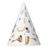 Lasse, einen geräuscharmen afrikanischen Kindergeb Partyhütchen (Rückseite)