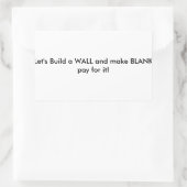 Lasse, es zu erstellen. rechteckiger aufkleber (Tasche)