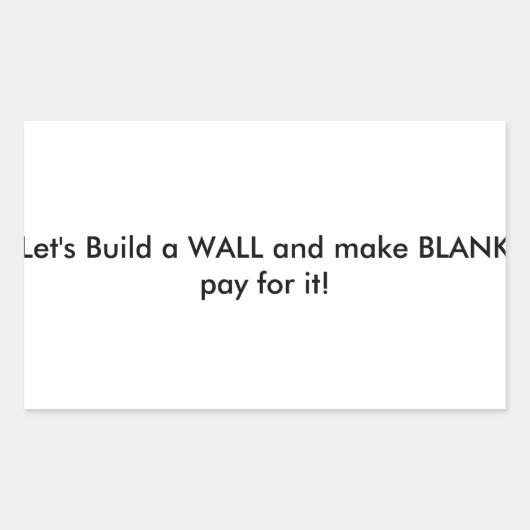 Lasse, es zu erstellen. rechteckiger aufkleber (Vorderseite)