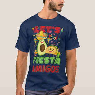 Lasse Fiesta Amigos Avocado und Tacos Cinco de May T-Shirt