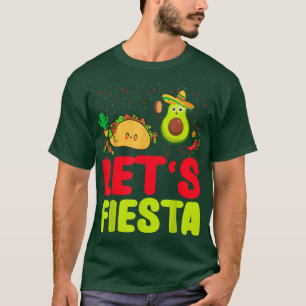 Lasse Fiesta Avocado und Tacos Cinco de Mayo Meica T-Shirt