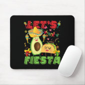Lasse Fiesta Avocado und Tacos Cinco de Mayo Mexic Mousepad (Mit Mouse)