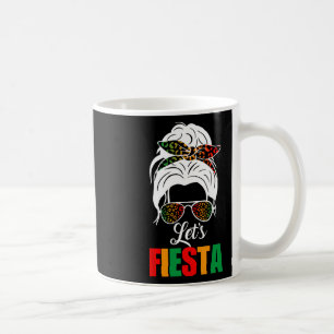 Lasse Fiesta Cinco De Mayo Messy Bun Leopard Women Kaffeetasse