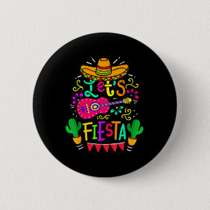 Lasse Fiesta Cinco De Mayo Mexican Party Guitar Lo Button