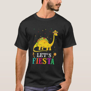 Lasse Fiesta Cinco De Mayo Tacosaurus Dinosaur T R T-Shirt