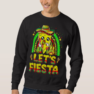 Lasse Fiesta Dabbing Taco Rainbow Cinco De Mayo Pa Sweatshirt