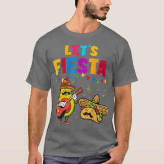 Lasse Fiesta Funny Avocado Taco Cinco De Mayo Meic T-Shirt