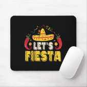 Lasse Fiesta Funny Cinco De Mayo Mexican Mousepad (Mit Mouse)