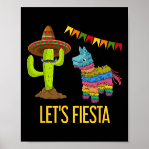 Lasse Fiesta Funny Mexican Party Pinata Cactus Cin Poster