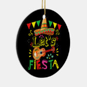 Lasse Fiesta Guitar Cactus Sombrero Mexico Cinco Keramik Ornament (Rechts)