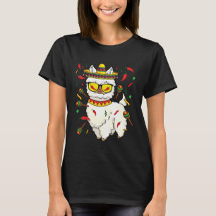 Lasse Fiesta Llama Cinco De Mayo Sombrero Hat Mexi T-Shirt