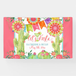 Lasse Fiesta Margarita Cactus Blume Brautparty Banner