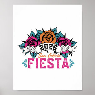Lasse Fiesta Squad 2025 San Antonio Texas Cinco De Poster