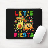 Lasse Fiesta Taco Avocado Funny Cinco De Mayo Mexi Mousepad (Mit Mouse)